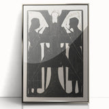 Gothic Angelic Figures – Dark Medieval Gothic Wall Art Canvas Print