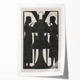 Gothic Angelic Figures – Dark Medieval Gothic Wall Art Canvas Print