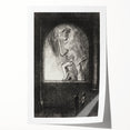 Gothic Wall Art | Dark Contemplation Scene | Mysterious Gothic Decor