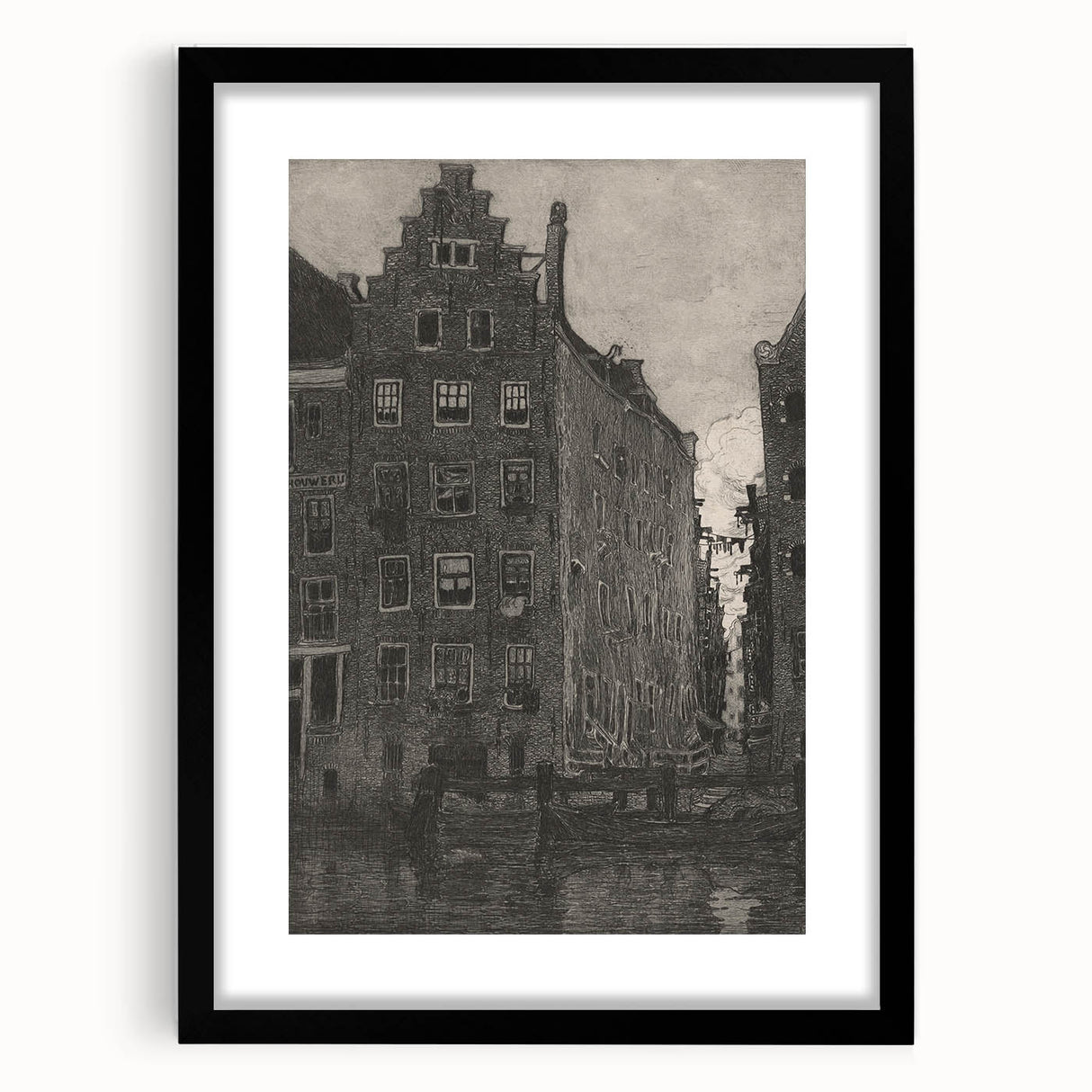 Gothic Urban Landscape – Dark and Moody Gothic Wall Art Canvas Print