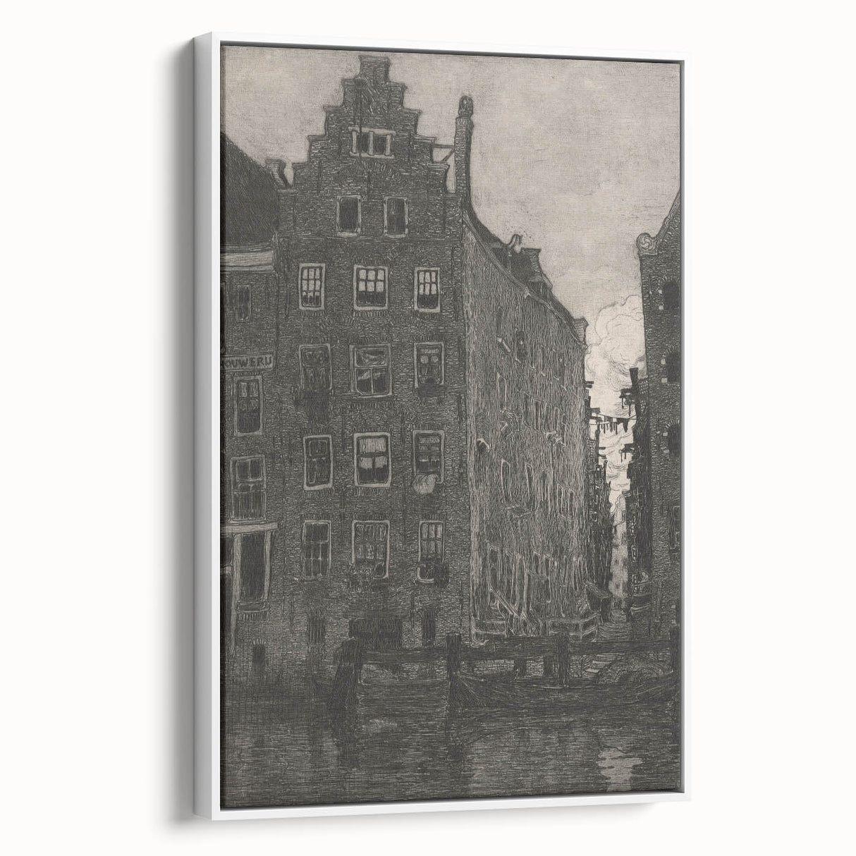 Gothic Urban Landscape – Dark and Moody Gothic Wall Art Canvas Print