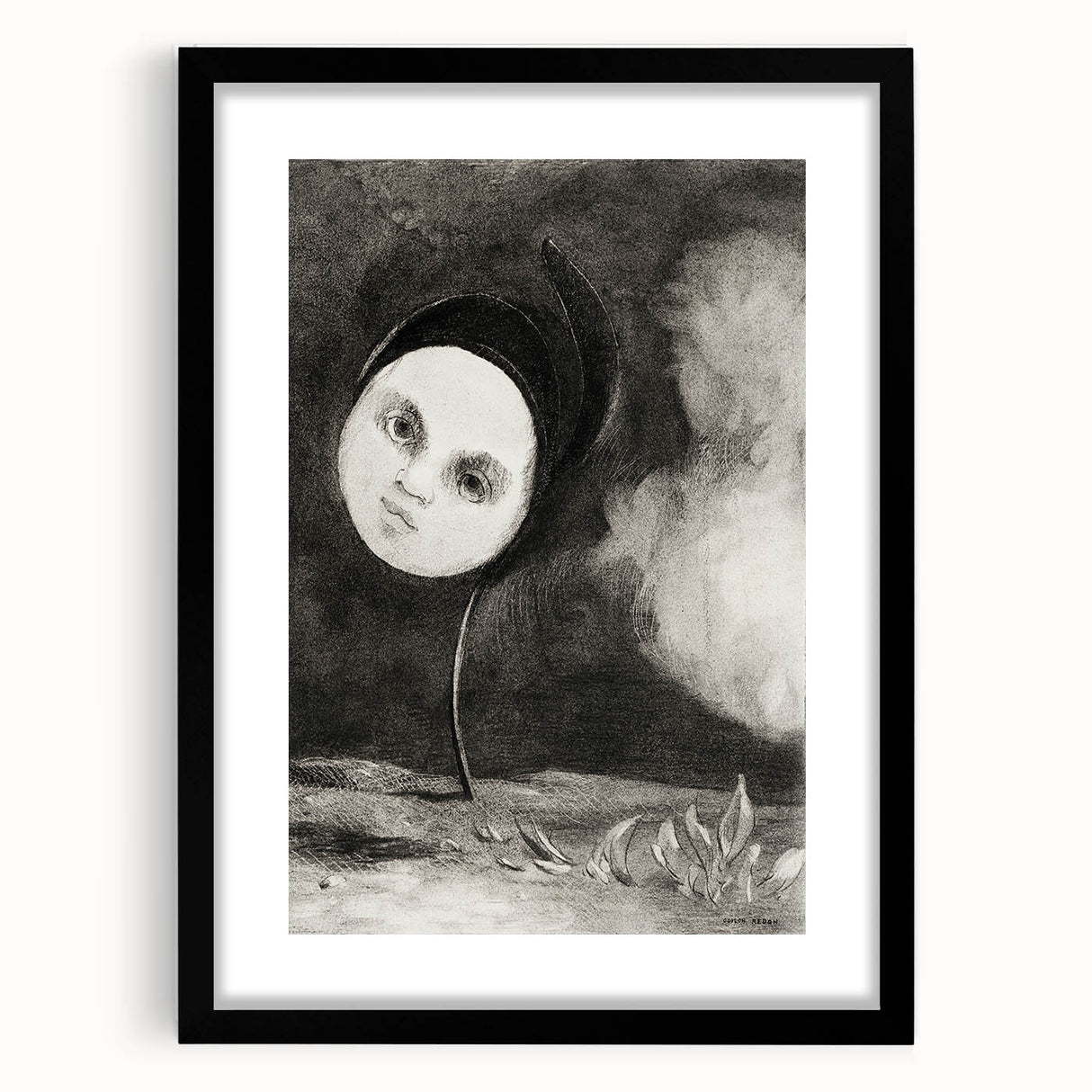 Gothic Moonface – Surreal and Dreamlike Gothic Wall Art Canvas Print