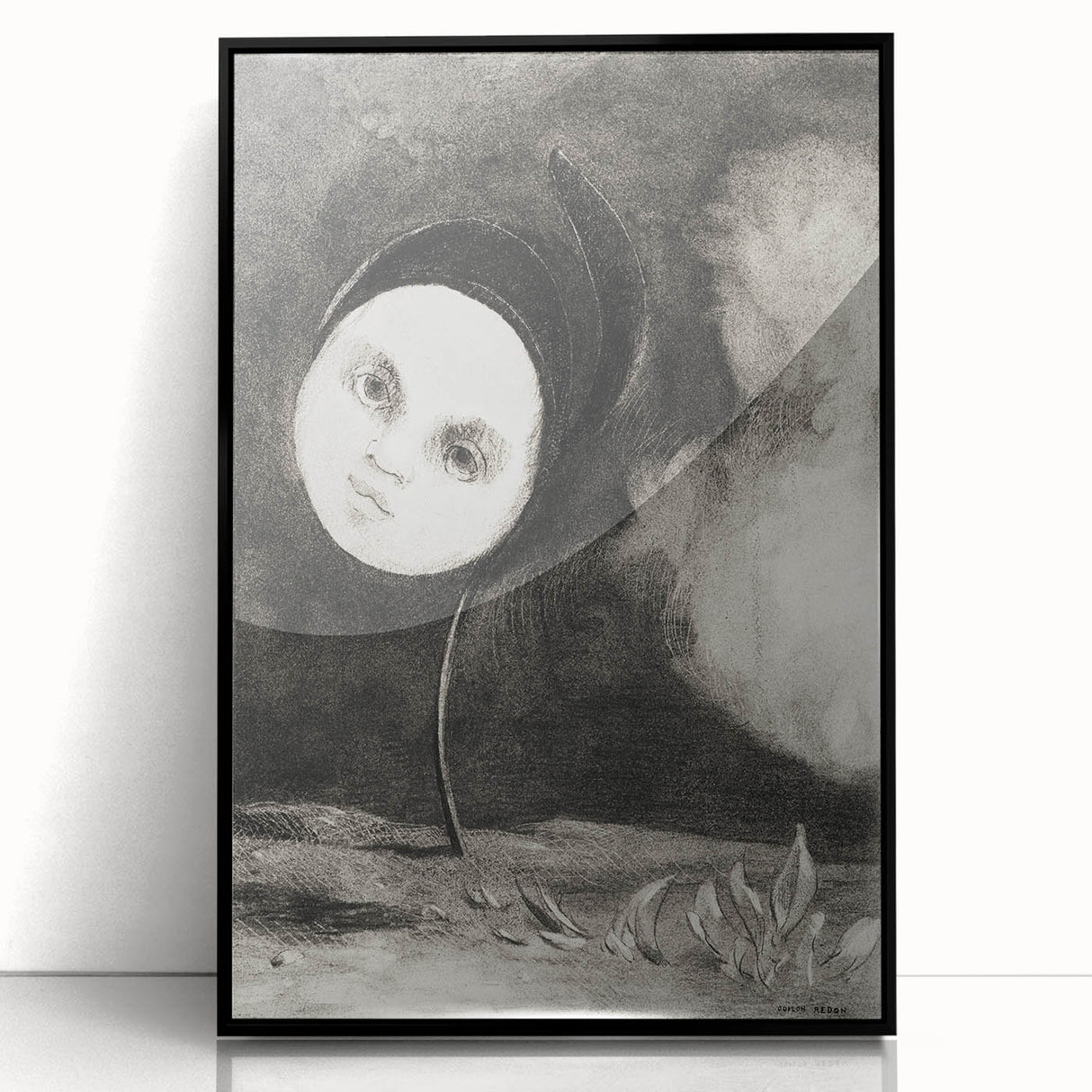 Gothic Moonface – Surreal and Dreamlike Gothic Wall Art Canvas Print