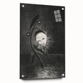 Gothic Flower and Face – Surreal Dark Gothic Wall Art Canvas Print