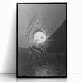 Gothic Flower and Face – Surreal Dark Gothic Wall Art Canvas Print