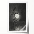 Gothic Flower and Face – Surreal Dark Gothic Wall Art Canvas Print