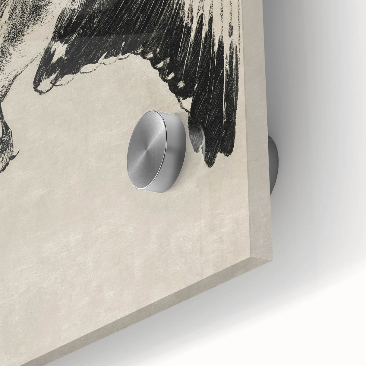 Gothic Bird Illustration – Dark and Elegant Gothic Wall Art Canvas Print