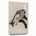 Gothic Bird Illustration – Dark and Elegant Gothic Wall Art Canvas Print
