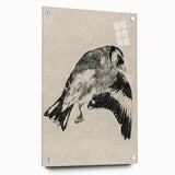 Gothic Bird Illustration – Dark and Elegant Gothic Wall Art Canvas Print