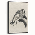Gothic Bird Illustration – Dark and Elegant Gothic Wall Art Canvas Print