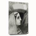 Gothic Woman’s Profile – Dark and Mysterious Gothic Wall Art Canvas Print