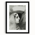 Gothic Woman’s Profile – Dark and Mysterious Gothic Wall Art Canvas Print
