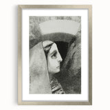 Gothic Woman’s Profile – Dark and Mysterious Gothic Wall Art Canvas Print
