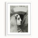 Gothic Woman’s Profile – Dark and Mysterious Gothic Wall Art Canvas Print