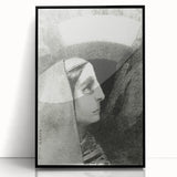 Gothic Woman’s Profile – Dark and Mysterious Gothic Wall Art Canvas Print
