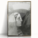 Gothic Woman’s Profile – Dark and Mysterious Gothic Wall Art Canvas Print