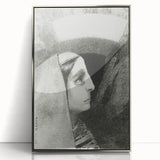 Gothic Woman’s Profile – Dark and Mysterious Gothic Wall Art Canvas Print