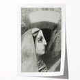 Gothic Woman’s Profile – Dark and Mysterious Gothic Wall Art Canvas Print