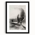 Gothic Wall Art | Winged Figures in Darkness | Gothic Decor Canvas Print