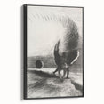 Gothic Wall Art | Winged Figures in Darkness | Gothic Decor Canvas Print