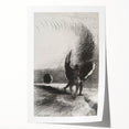 Gothic Wall Art | Winged Figures in Darkness | Gothic Decor Canvas Print