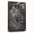 Dark Warrior Gothic Canvas – Epic Battle Scene Gothic Wall Art Decor