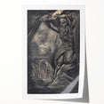 Dark Warrior Gothic Canvas – Epic Battle Scene Gothic Wall Art Decor