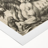 Medieval Gothic Canvas - Vintage Mythical Beast Illustration Wall Art