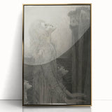 Gothic Ethereal Figures in Moonlight - Dark Decor Style and Gothic Art