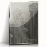 Gothic Ethereal Figures in Moonlight - Dark Decor Style and Gothic Art