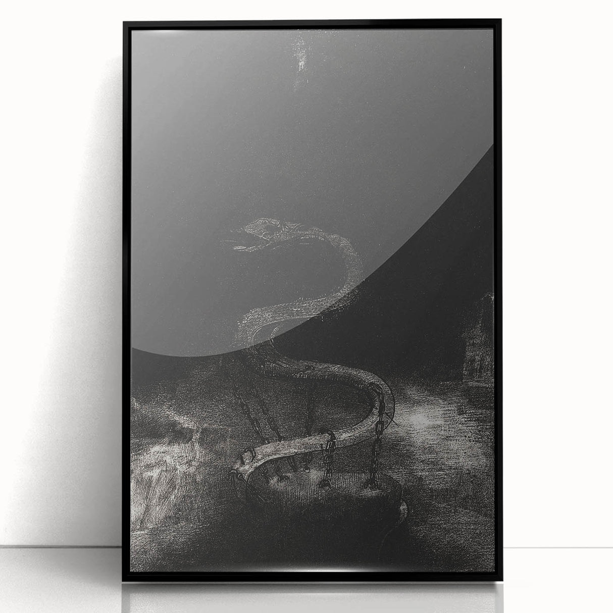 Gothic Wall Art - Dark Medieval Gothic Prints - Mysterious Serpent Design
