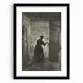 Gothic Wall Art - Vintage Gothic Prints - Woman in Shadows Design