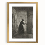 Gothic Wall Art - Vintage Gothic Prints - Woman in Shadows Design