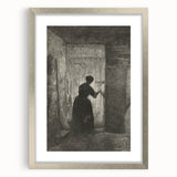 Gothic Wall Art - Vintage Gothic Prints - Woman in Shadows Design