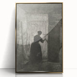 Gothic Wall Art - Vintage Gothic Prints - Woman in Shadows Design