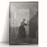 Gothic Wall Art - Vintage Gothic Prints - Woman in Shadows Design