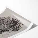 Gothic Cathedral Art | Medieval Architecture Sketch | Gothic Wall Print