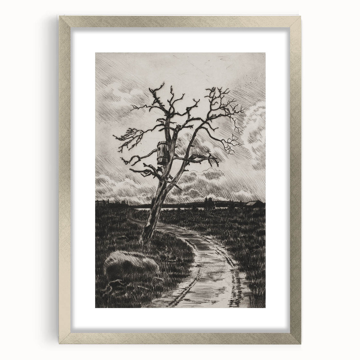 Medieval Gothic Canvas - Mysterious Path Dark Decor Style Art