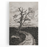 Medieval Gothic Canvas - Mysterious Path Dark Decor Style Art