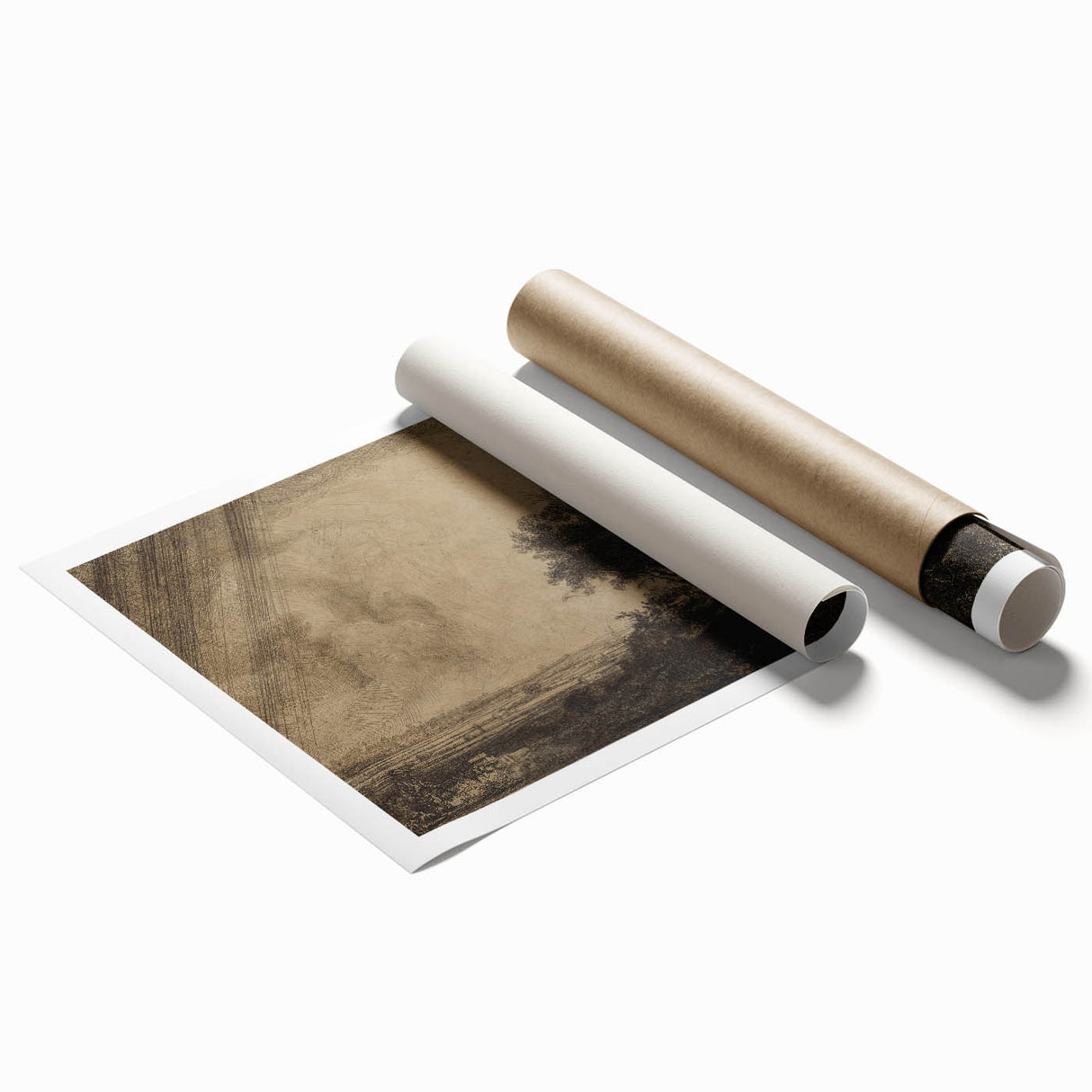Medieval Gothic Canvas - Dramatic Landscape Art for Gothic Wall Decor