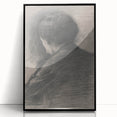 Gothic Wall Art - Mysterious Shadowy Portrait Dark Decor Style