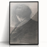 Gothic Wall Art - Mysterious Shadowy Portrait Dark Decor Style