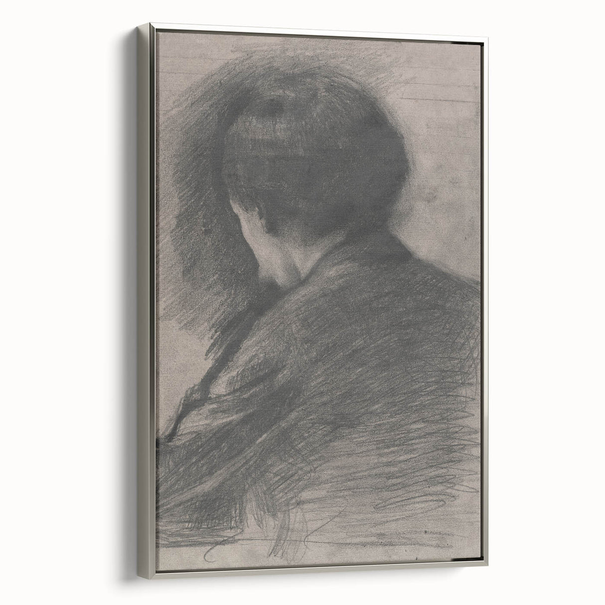Gothic Wall Art - Mysterious Shadowy Portrait Dark Decor Style