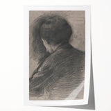 Gothic Wall Art - Mysterious Shadowy Portrait Dark Decor Style