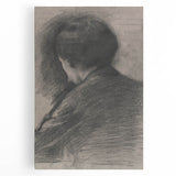 Gothic Wall Art - Mysterious Shadowy Portrait Dark Decor Style