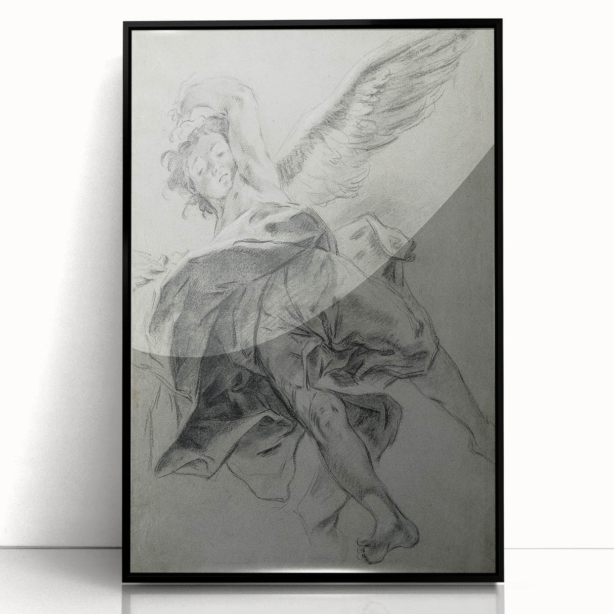 Vintage Gothic Prints - Angelic Figure Medieval Gothic Canvas