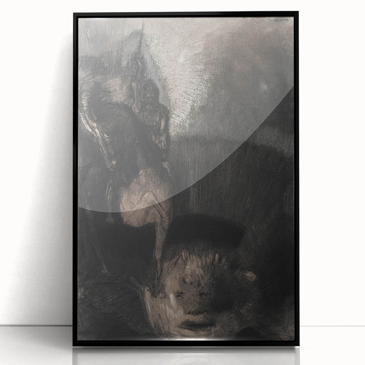 Medieval Gothic Canvas - Dark Knight Vintage Gothic Print