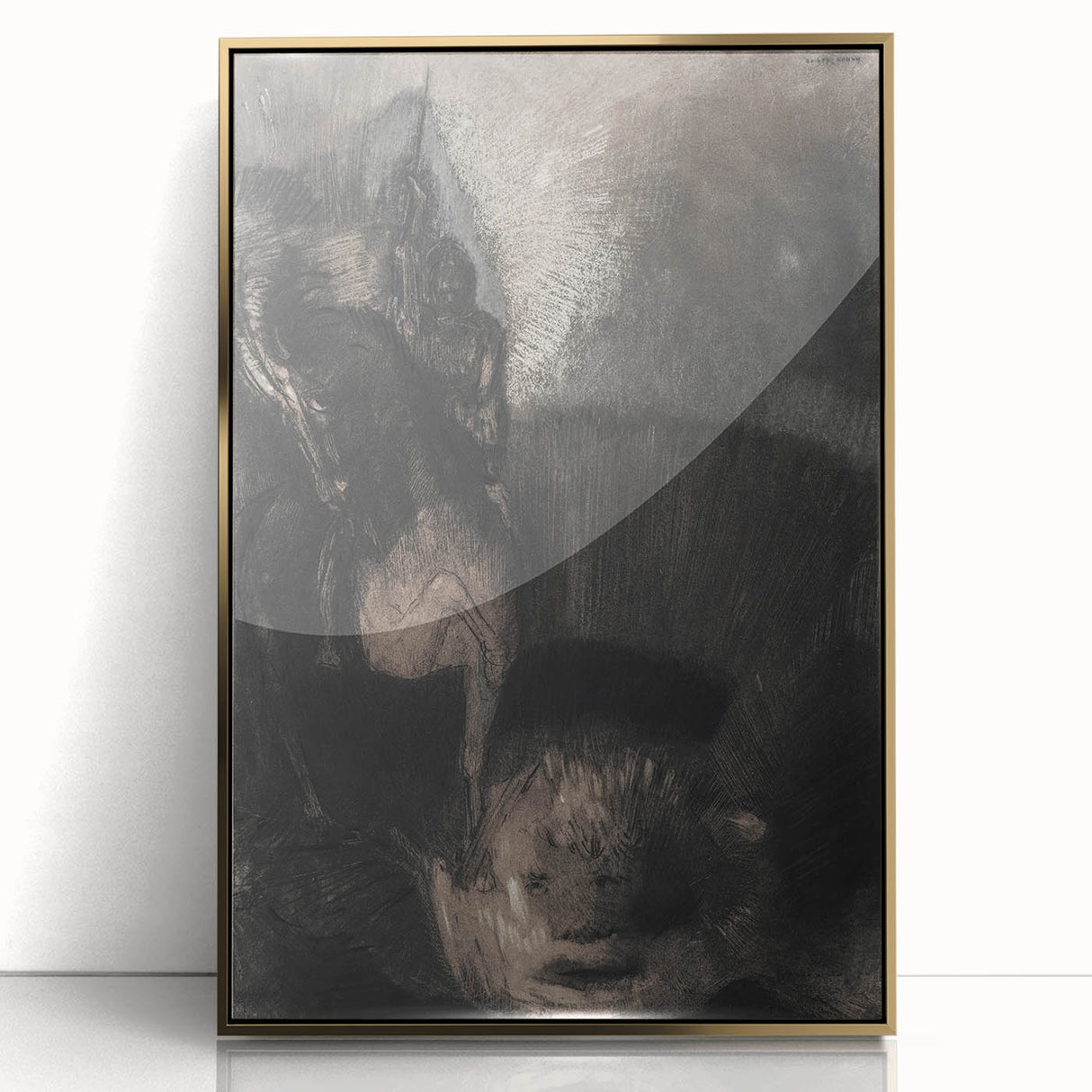 Medieval Gothic Canvas - Dark Knight Vintage Gothic Print