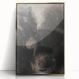 Medieval Gothic Canvas - Dark Knight Vintage Gothic Print
