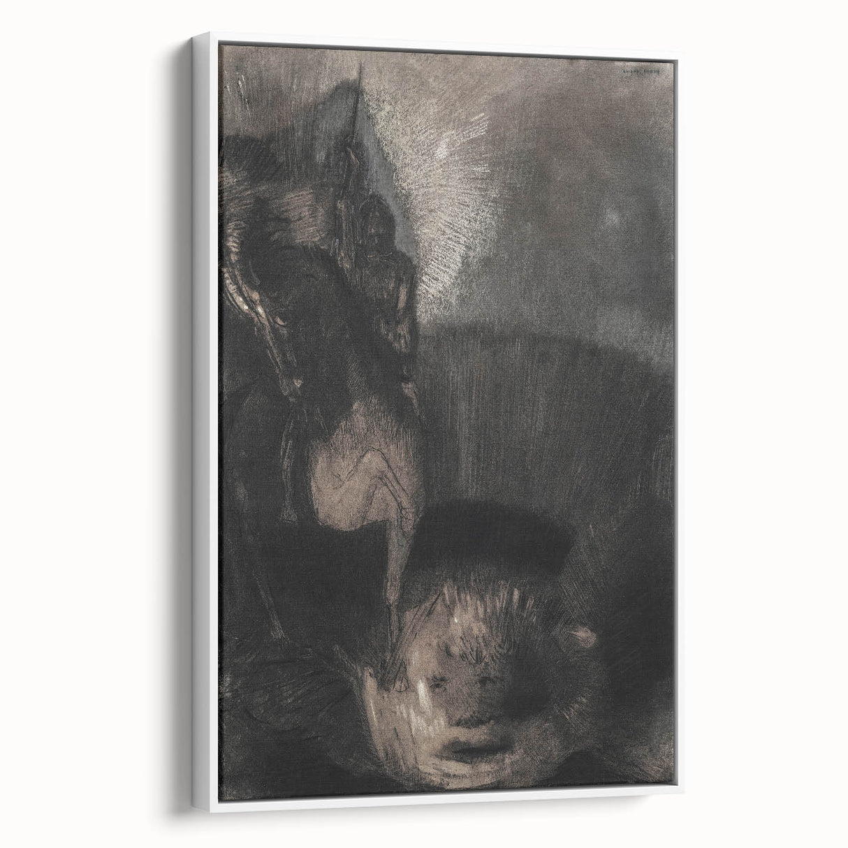 Medieval Gothic Canvas - Dark Knight Vintage Gothic Print